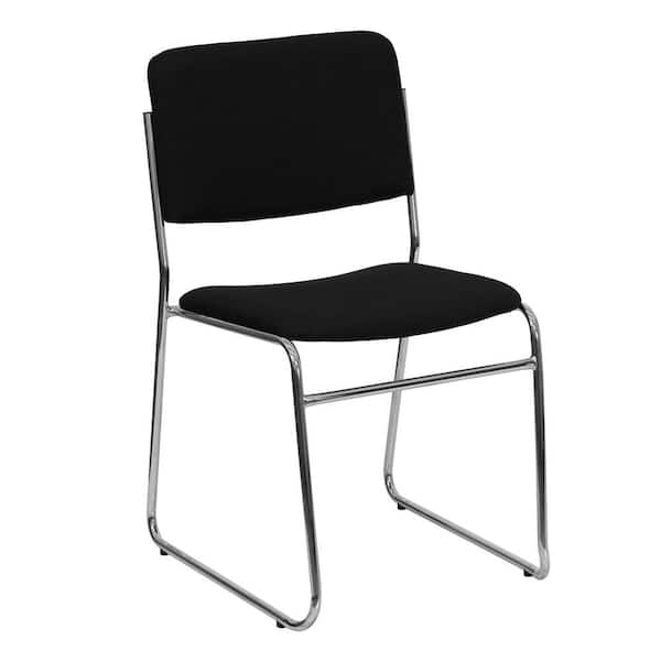 Carnegy Avenue Fabric Stackable Chair in Black