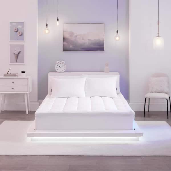 So Fluffy! So Fluffy 300 Thread Count, 2 in. Down-Alternative Bedding Mattress Topper, King, 78 in. Wide x 80 in. Long, White