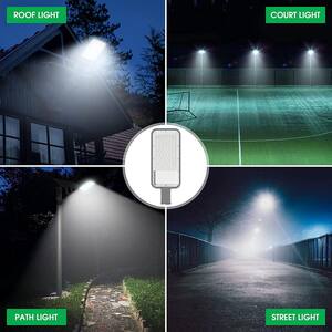 200 -Watt Equivalent Integrated LED White Dusk to Dawn Area Light with Remote Control 6000K Daylight