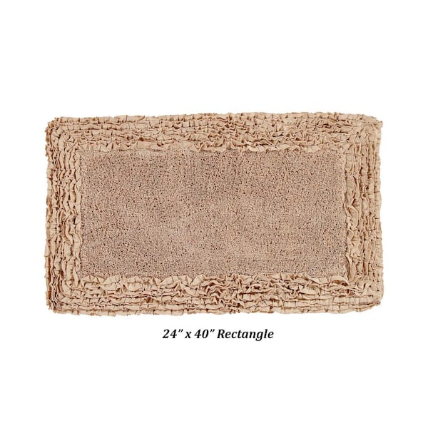 Better Trends Griffie Collection 24 in. x 36 in. Brown Polyester Rectangle Bath  Rug BAGR2436CAF - The Home Depot