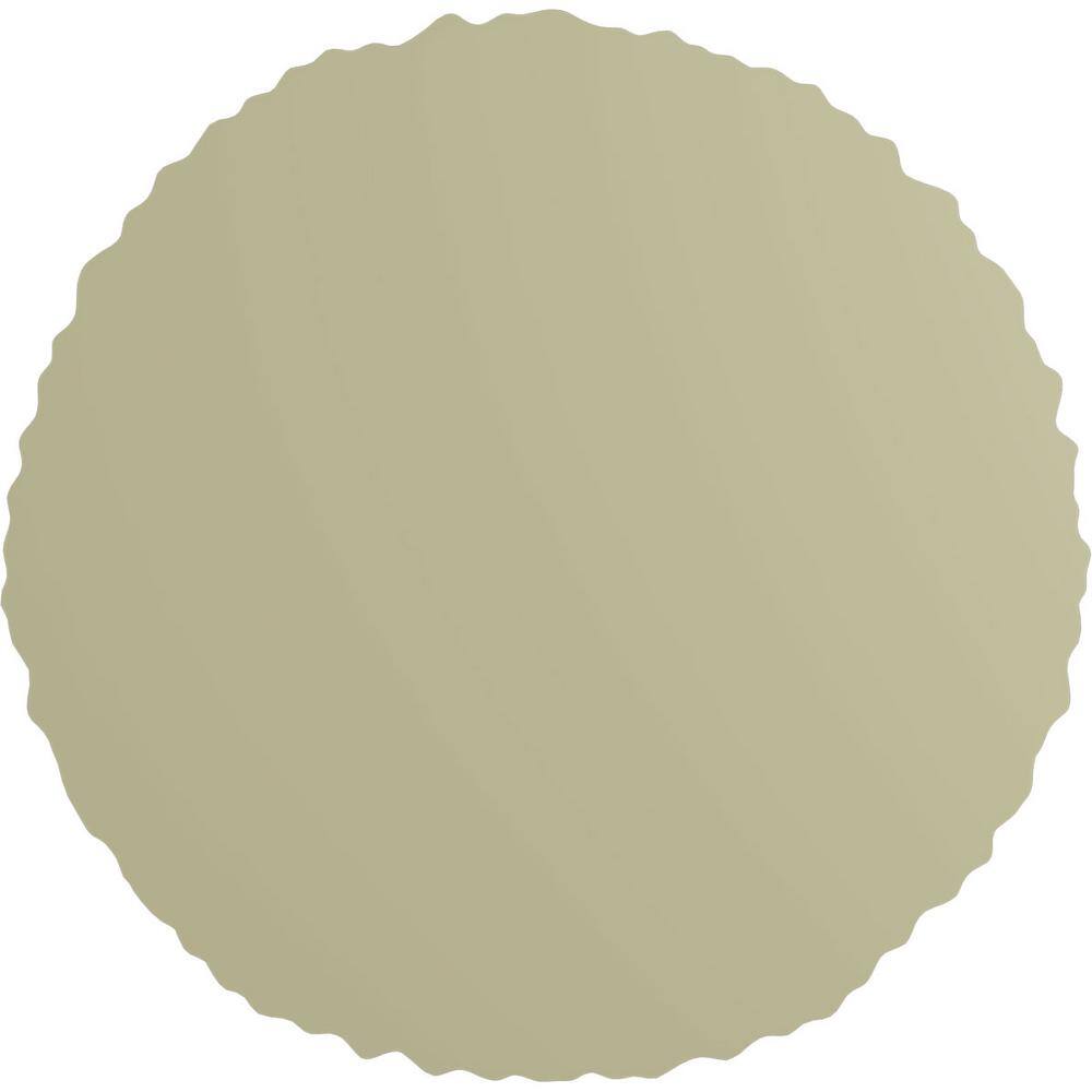 Primed Floral Round Rosette 3 7/8" Diameter