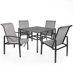 Vienna 5-Piece Metal Sling Outdoor Patio Dining Set