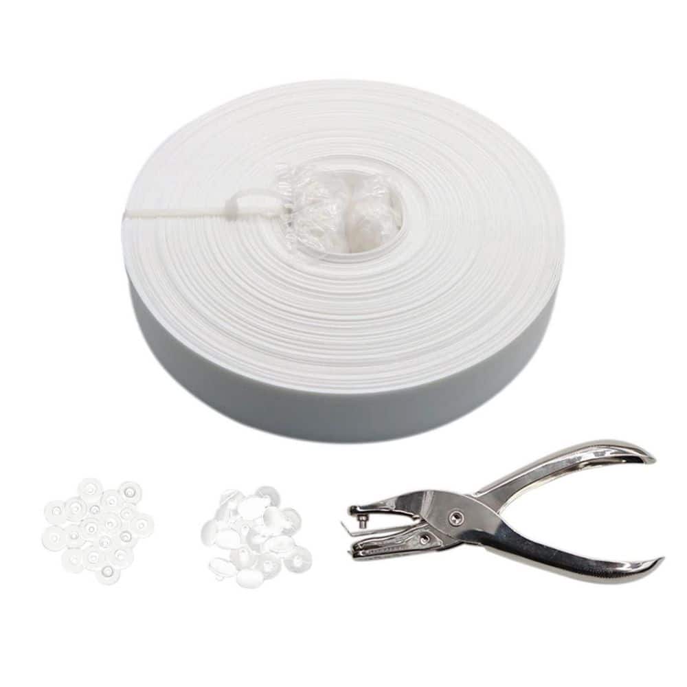 246 ft. x 0.15 ft. Vinyl Chain Link Fence Privacy Tape with Button and Puncher, Chain Link Fence Slats, White price history on PriceWatchPro