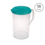 Sterilite 1-Gallon Round Plastic Pitcher and Spout, Clear w/ Color Lid (18  Pack), 1 Piece - Pay Less Super Markets