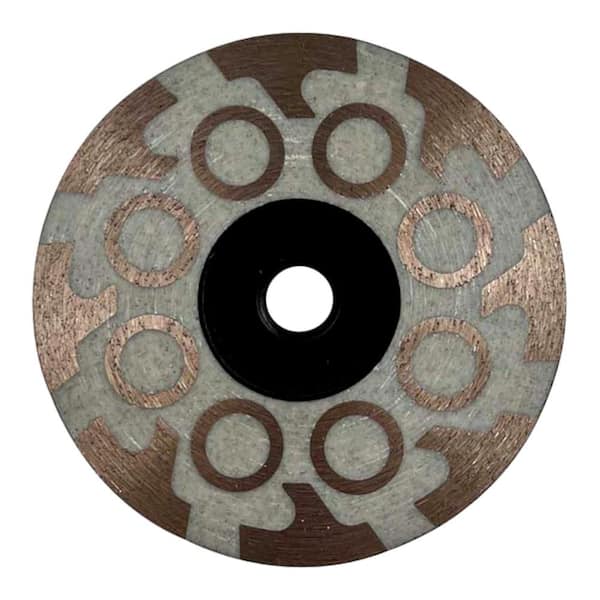 EDiamondTools 4 in. Diamond Grinding Wheel for Concrete and