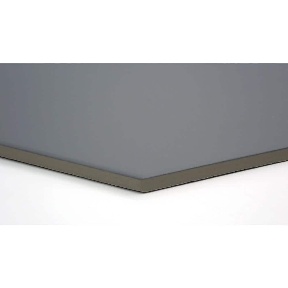Gray Matte Hexagon Porcelain Wall and Floor Tile
