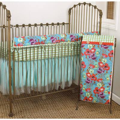 turquoise crib
