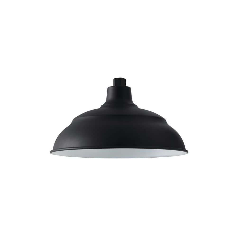 RLM 8 in. 1-Light Black Aluminum Warehouse Outdoor Pendant Light and No Bulbs Included price history on PriceWatchPro
