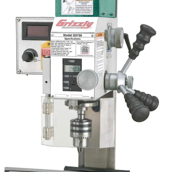 Grizzly Industrial 6 in. x 20 in. Variable-Speed Mill/Drill Press