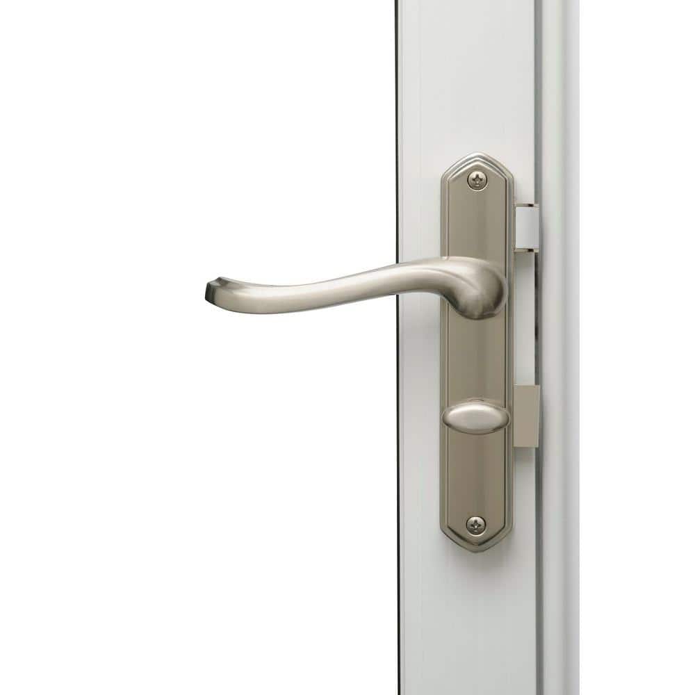 Satin Nickel Brass Surface Mount Door Latch Set
