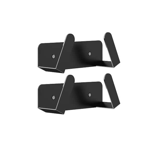 Black Pot Lid Organizer Drawer Organizer 2 Pack Wall Mounted Holder for Cutting Board with Adhesive/Screw Installation