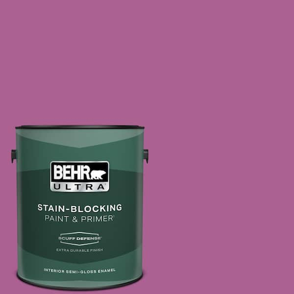 BEHR ULTRA 1 gal. #680B-6 Exotic Bloom Extra Durable Semi-Gloss Enamel Interior Paint & Primer