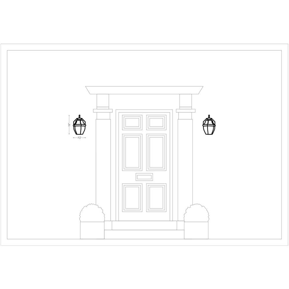 Polished Brass Outdoor Wall Lantern with Clear Glass Shade