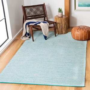 Montauk Aqua/Blue Doormat 3 ft. x 5 ft. Solid Color Area Rug