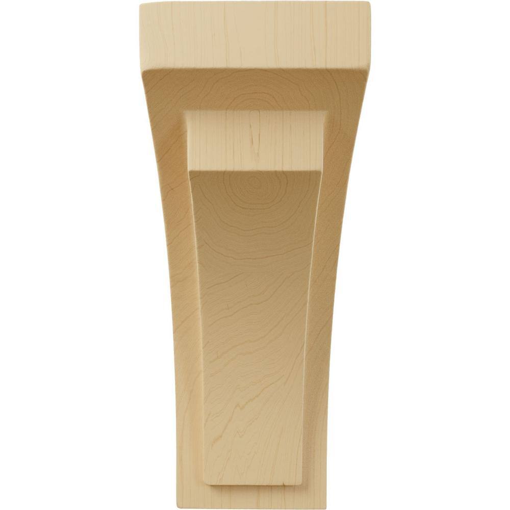 Alder Hand-Carved Small Wood Corbel, 8" Height