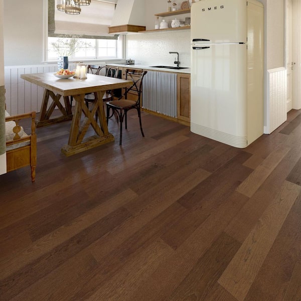 Sutton Post Hickory 3/8 in. x 5 in. Click-Lock Water Resistant WB Engineered Hardwood Flooring (19.7 sq. ft. / case)