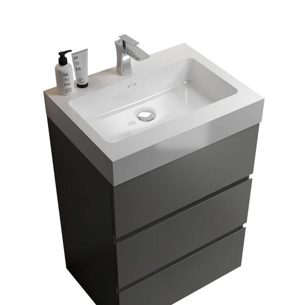 FORCLOVER 24 in. W x 18.1 in. D x 37 in. H Single Sink