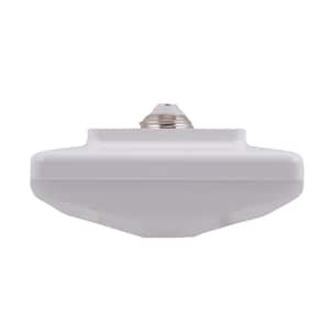 4.5 in. 60-Watt Square White Integrated LED Flush Mount with White Plastic Shade (24-Pack)
