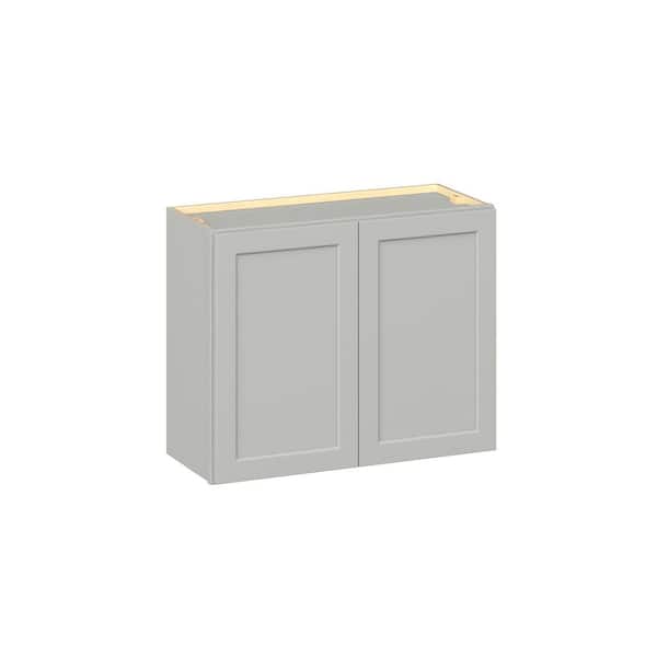 Emerson Whisper Gray Wall Bridge 2 door Ready to Assemble Kitchen Cabinet (30 in. W x 24 in. H x 12 in. D)