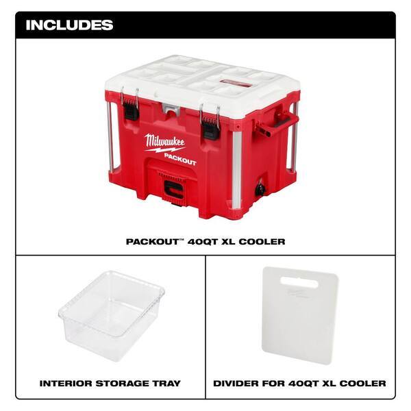 Milwaukee 22 in. Packout 40 qt. XL Cooler 48 22 8462