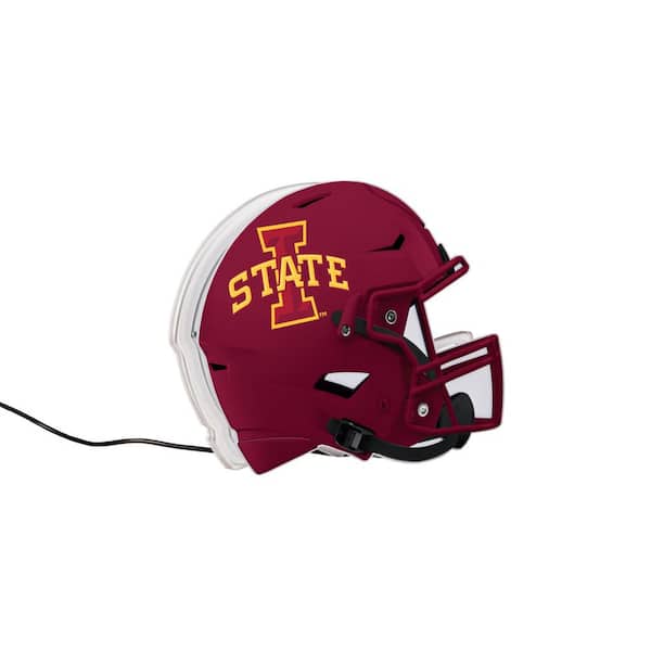 Evergreen Iowa State University Red NCAA Helmet Desklite LED Decor