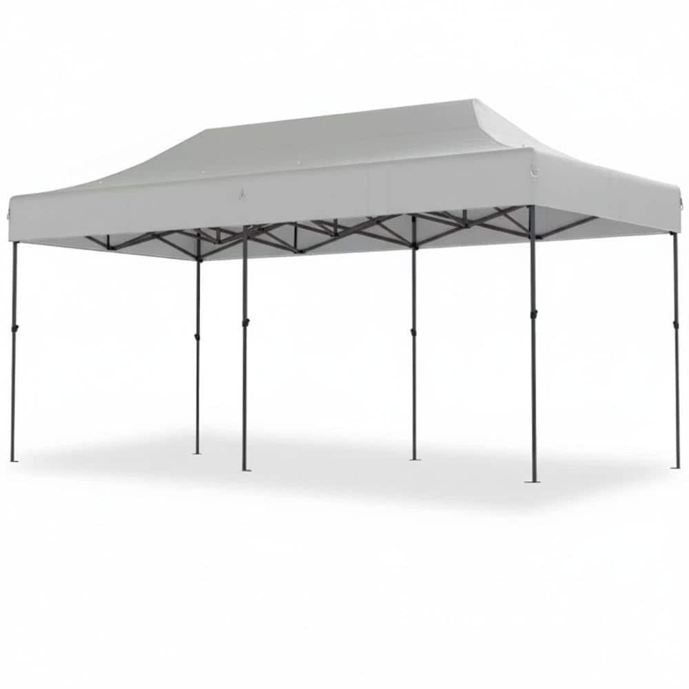 10'x 20'White Stable Instant Canopy Shelter Outdoor Pop Up Canopy Tent