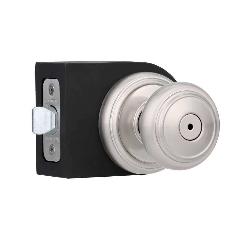 Satin Nickel Round Privacy Door Knob for Interior Use