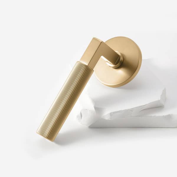 McBowery Mila Champagne Gold Modern Linear Double Dummy Interior