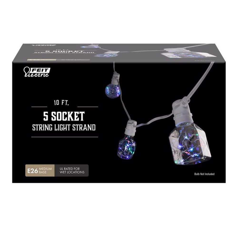 5 Bulbs 10 ft. Outdoor/Indoor Plug-in LED Socket Novelty String-Light price history on PriceWatchPro