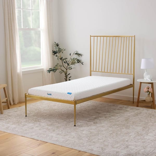 Lucid Comfort Collection Dual Layer SureCool 5in. Firm Gel Memory Foam Tight Top Full Mattress