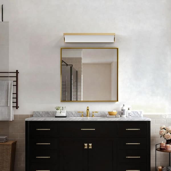 Concord 24-Inches Antique Brass Integrated LED Modern/Contemporary Bathroom Vanity Light Bar