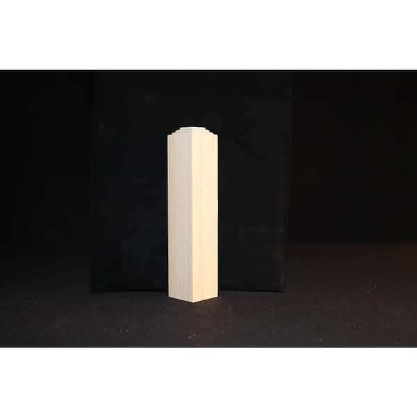 Unbranded 1-1/4 in. x 1-1/4 in. x 5-1/2 in. Hardwood Outside Corner Block Moulding