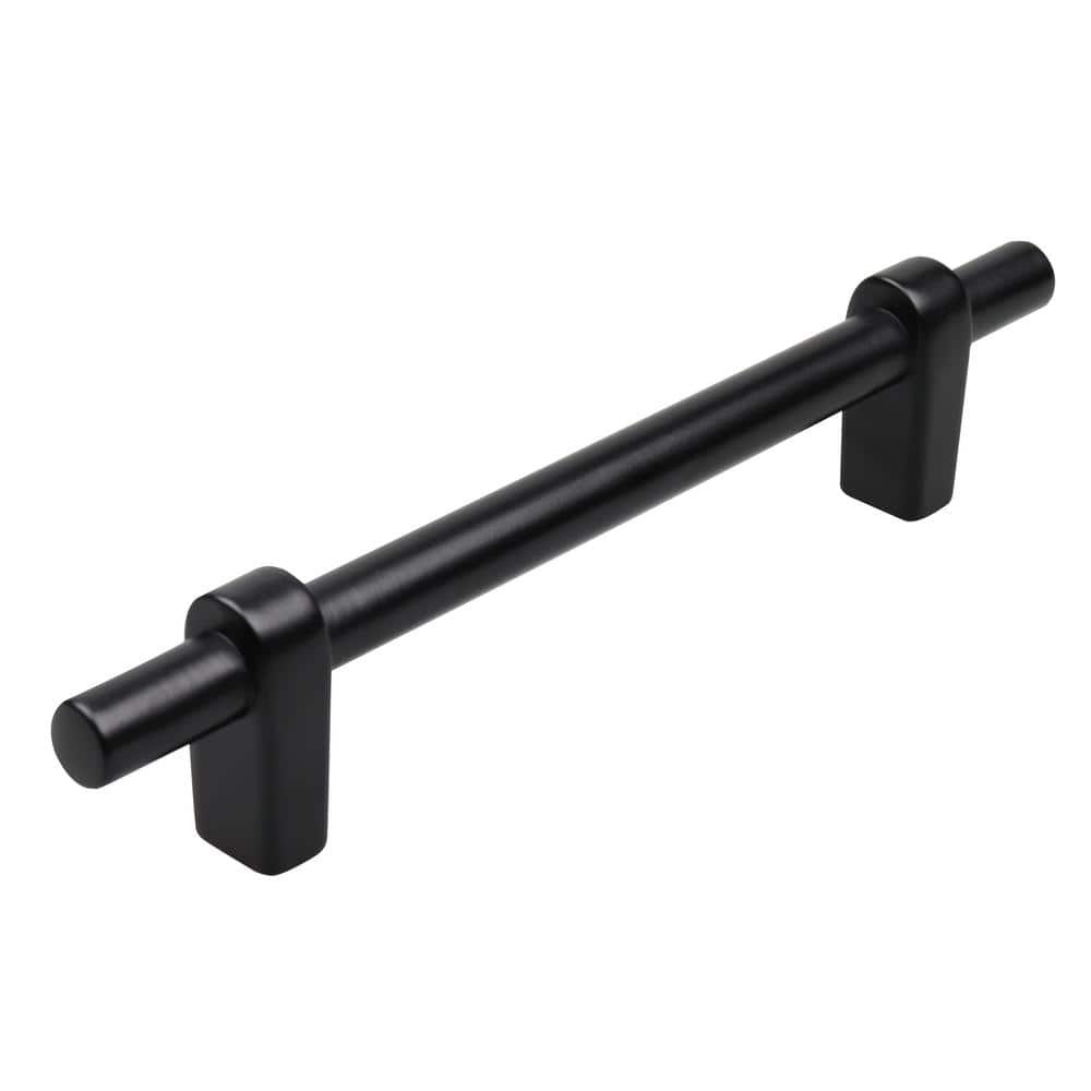4-1/4 in. Center-to-Center Matte Black Solid Euro T-Bar Handle Drawer Pull (10-Pack) price history on PriceWatchPro
