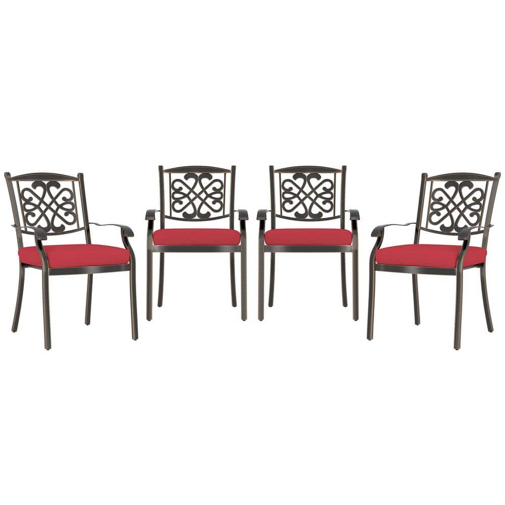 Set of 2 Metal Cast Aluminum Outdoor Chaise Lounge Swivel Chairs