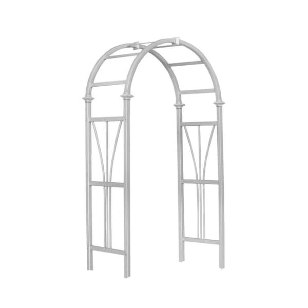 45"L x 21"W x 82"H Dublin Vinyl Arbor, White, VA68101