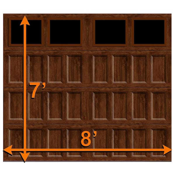 Clopay Bridgeport Steel Narrow Panel 8 ft. x 7 ft. Insulated 18.4