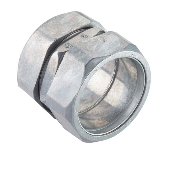 Halex 1 in. Standard Fitting Zinc Electrical Metallic Tube Compression Couplings (12-Pack)