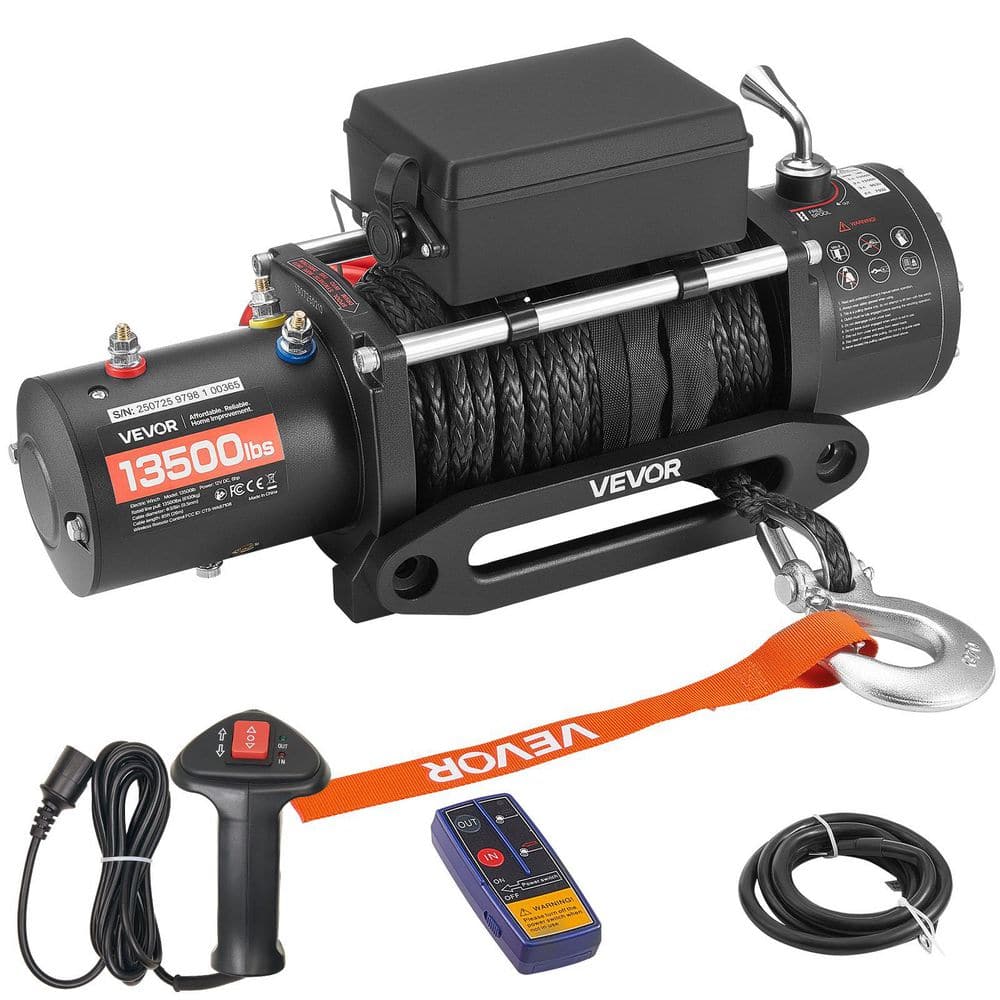 VEVOR Electric Winch, 12-Volt DC Truck Winch with Φ3/8 in. x 85 ft