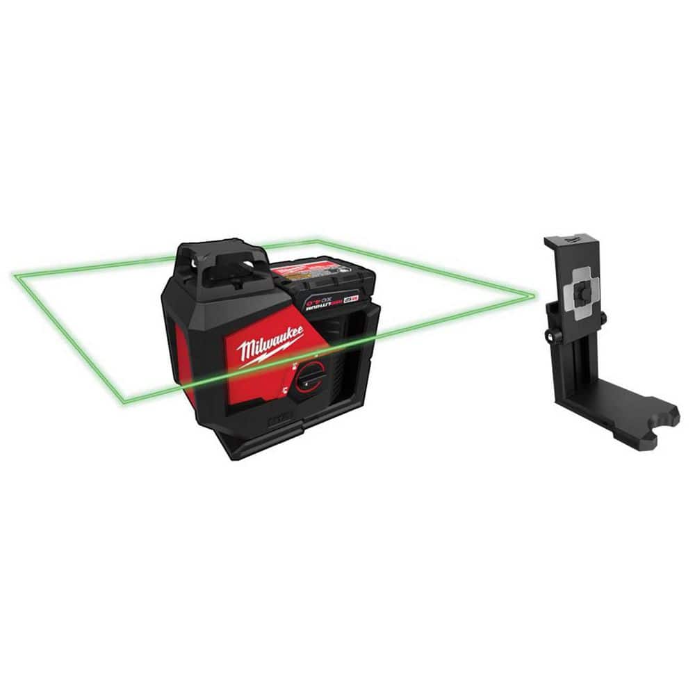 M12 12-Volt Lithium-Ion Cordless Green 125 ft. Cross Line and 4-Point Laser Level Kit W/ Quick Connect Laser Mount price history on PriceWatchPro