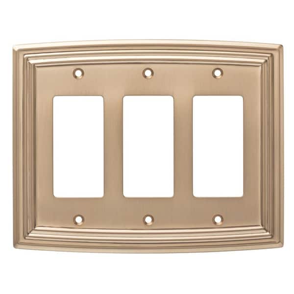 Liberty Bronze 3Gang Decorator/Rocker Wall Plate (1Pack) W36405CZC