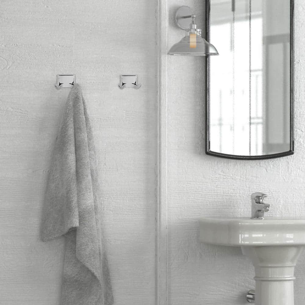 Millbridge Polished Chrome Double Robe Hook