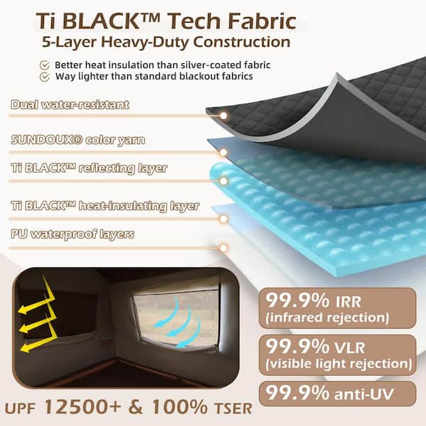 DSNAPE Ti Series 2-5 Person Instant Tent with Full Rainfly