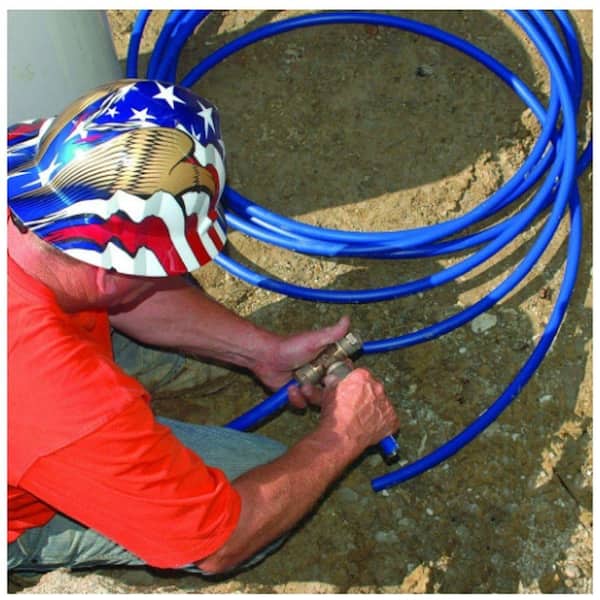 Advanced Drainage Systems 3/4 in. x 100 ft. CTS 250 PSI NSF Poly Pipe in  Blue X4-75250100 - The Home Depot