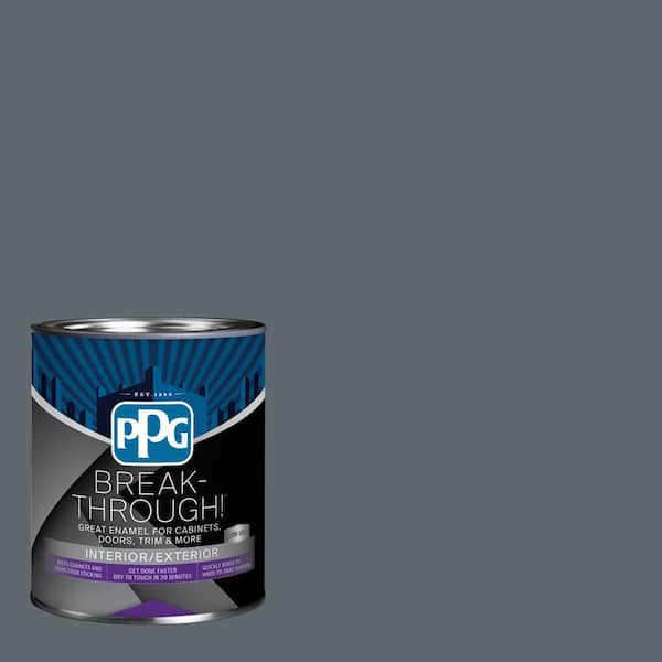 1 qt. PPG1038-6 Lava Gray Satin Door, Trim & Cabinet Paint