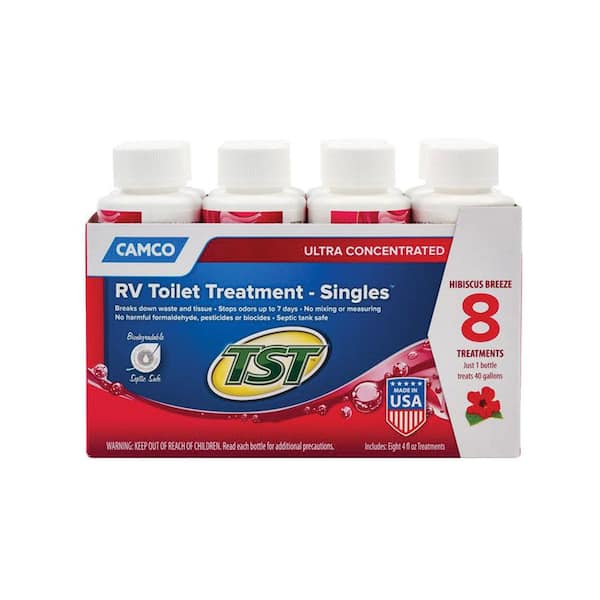 Camco Tst Ultra Concentrated Rv Toilet Treatment Singles - Hibiscus Breeze Scent Bottle