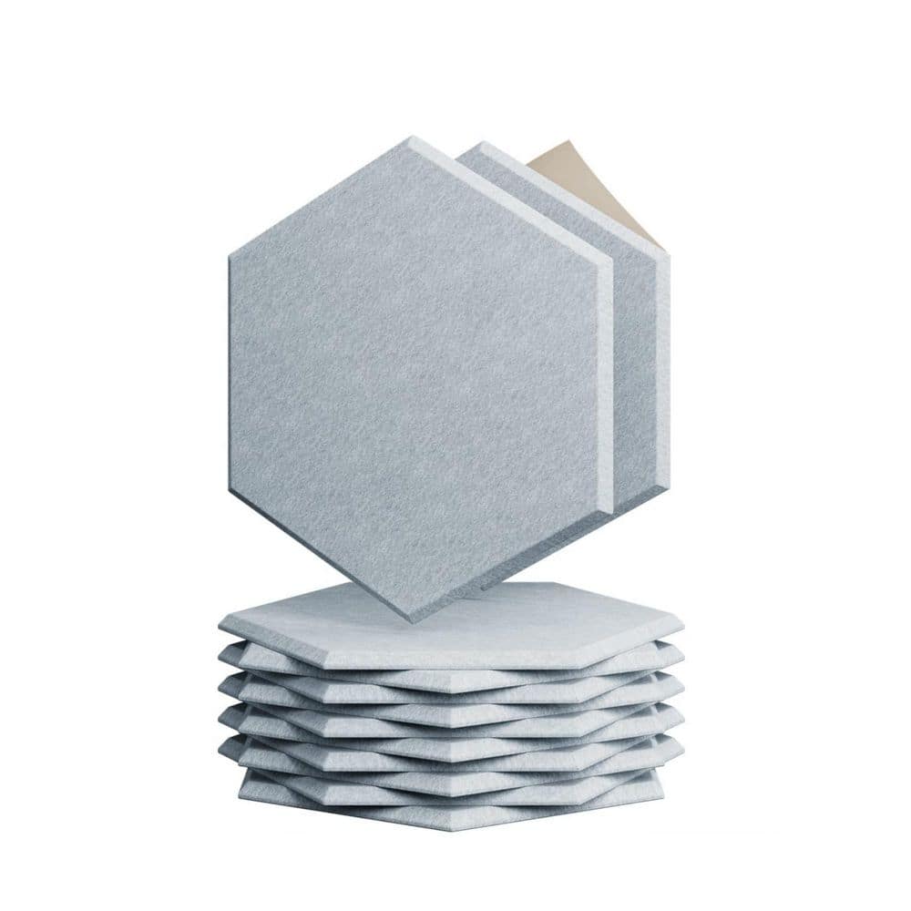 Hexagon Blue Gray Acoustic Panels Sound Proof Foam, High Density Sound Absorbing Wall Panels for Home (12-Pack) price history on PriceWatchPro