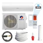 Sapphire 12000 BTU 1-Ton Wi-Fi Programmable Ductless Mini Split Air Conditioner with Heat Kit 230-Volt to 208-Volt/60Hz