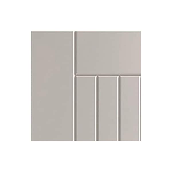 Daytona 7.25 in. W x 0.625 in. D x 7.25 in. H Gray Cabinet Door Sample Shoreline Gray Matte