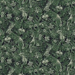 BoTanical Green Vinyl Peelable Roll (Covers 57.8 sq. ft.)
