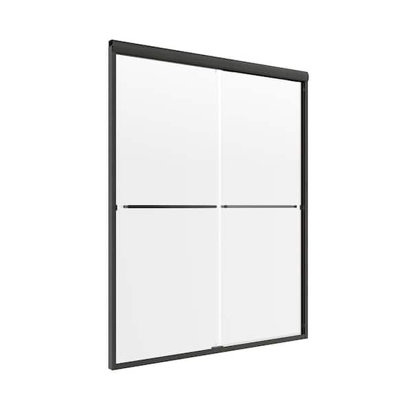 CRAFT + MAIN Cove 54 in. to 58 in. x 55 in. Semi-Framed Sliding Bypass Tub/Shower Door in Oil Rubbed Bronze